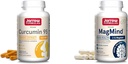 Jarrow Formulas Curcumin 95 500mg - 최대 120 인분 (Veggie Caps) - Magtein (Magnesium L-Threonate), Dietary Supplement가있는 Turmeric Curcumin Extract & MagMind Brain Health