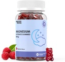 마그네슘 글리세린 Gummies 400mg의 성인 설탕 자유로운 마그네슘 글리세라이드 보충교재, 근육, 뼈 지원 - 60 유기 Gummies