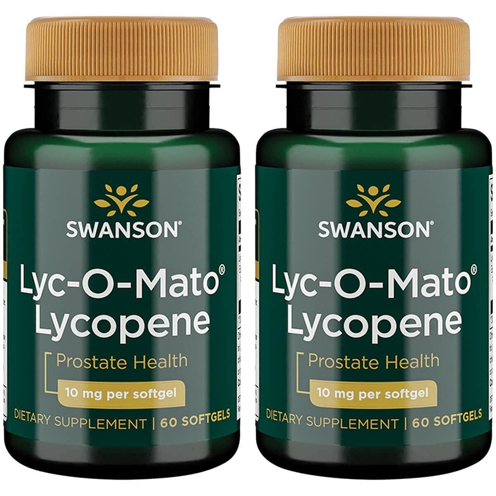 Swanson Lyc-O-Mato Lycopene 10 밀리그램 60 Sgels (2 팩)