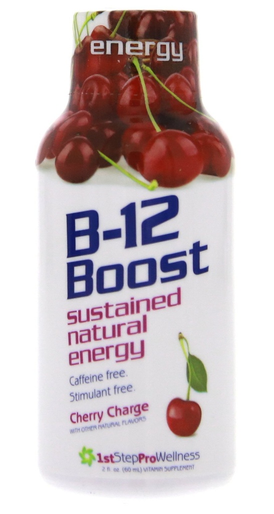 에너지 B-12 부스트 체리 충전을위한 1 단계 12 (2 fl oz) 병