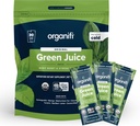 Organifi: GO 팩 - 녹색 주스 - 유기 Superfood 보충교재 분말 - 30 여행 팩 - 유기 Vegan 녹색 - Hydrates 및 Revitalizes