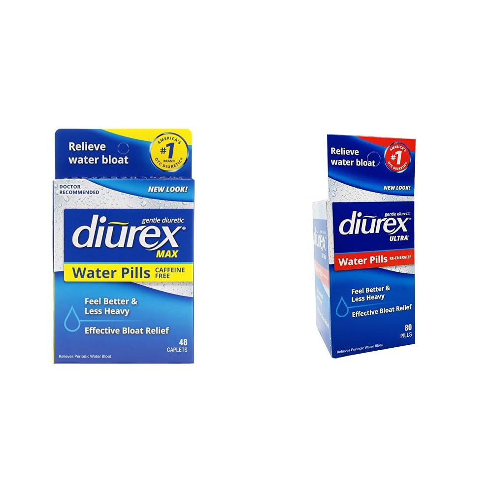 Diurex Max - 최대 힘 Caffeine 자유로운 Diuretic 물 알약 - 더 나은 느낌 및 더 적은 무거운 & 매우 Re-Energizing 물 알약 - 믿을 수 있는 물 Bloat - 더 나은 느낌 & 더 적은 무거운 - 80 조사
