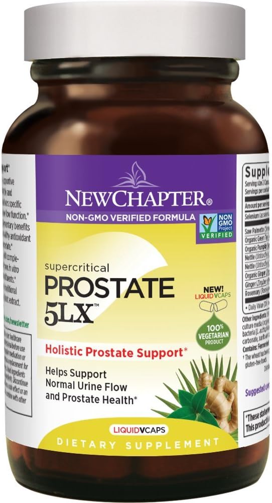 새로운 장 전립선 5LX는 톱 Palmetto 플러스 셀레늄 채식 캡슐, 180 조사를 보충