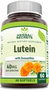 허브 시크릿 루테인(Zaxanthin Supplement) | 40 Mg Per 서빙 | 60 Softgels | Non-GMO | 글루텐 프리 | 미국