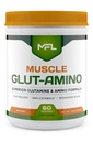 MFL Muscle Glut-Amino | 글루타민 복합단지 | 아미노 복합단지 | 0 설탕 | 스테비아로 덮여 | 알-자연 | 60 인분 (자연)
