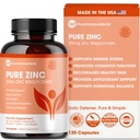 순수한 아연 보충교재 25mg - TRAACS Bisglycinate Chelate - 120의 캡슐을 위한 Immune 지원, 피부 건강 & 에너지 - 남자 & 여자를 위해