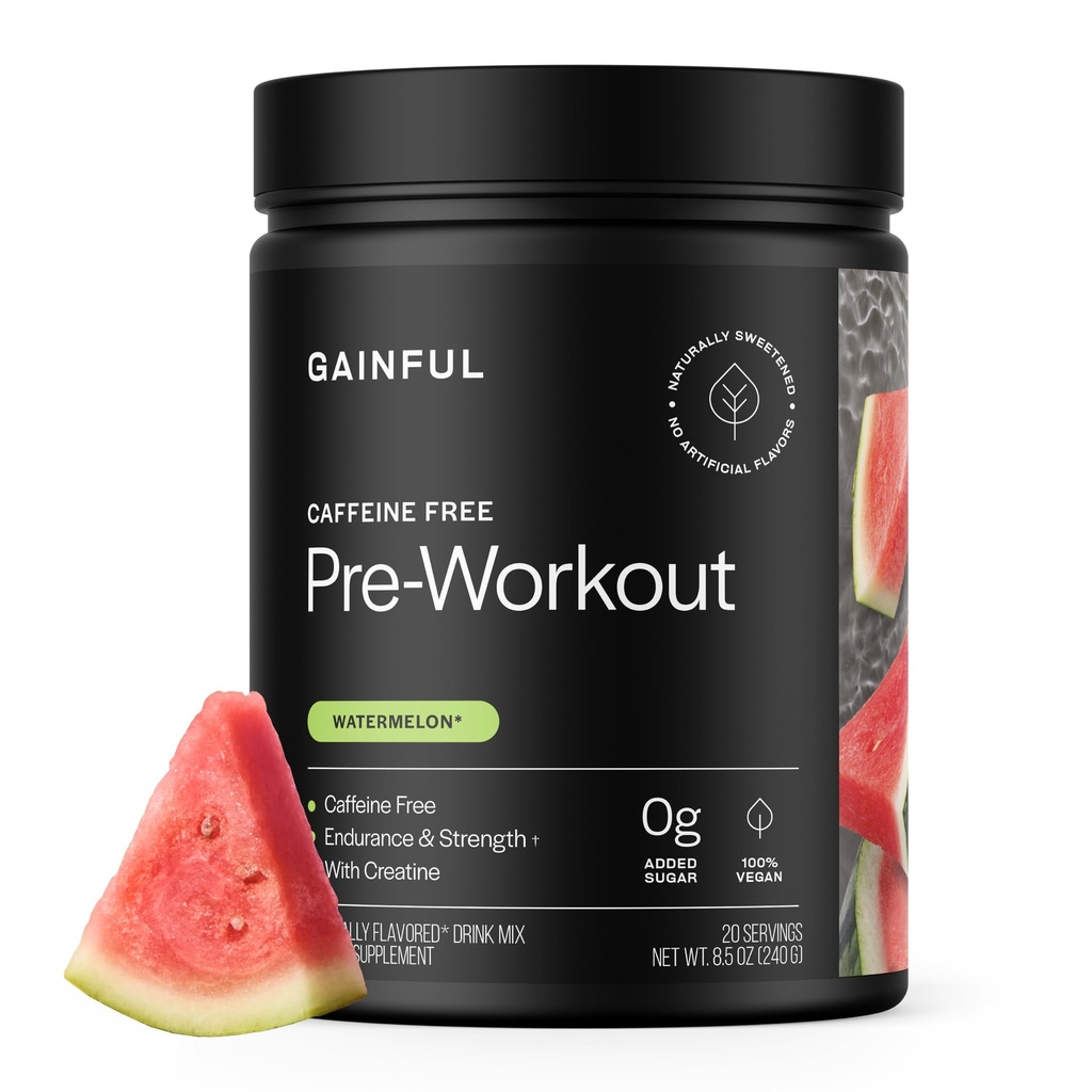 크레아틴, 수박 풍미, 지원 힘, 내구시간, & 회복, BCAAs, Beta Alanine, L-Citrulline, 인공적인 성분, 20의 서빙을 가진 얻은 카페인 자유로운 전 운동 분말