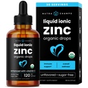 NutraChamps Liquid Zinc for Kids & Adults, Vegan, Pure Ionic Zinc Drops 비타민 C, 면역 지원, 설탕 무료 액체 4 온스에 대 한 보충