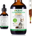고양이 변비 완화 - 호박 섬유 및 Probiotics, 빠른 Bowel 지원, 헤어볼 구호, 쉬운 액체 투약, 치킨 맛에 대한 Vet-Formulated 자연적 인 드롭