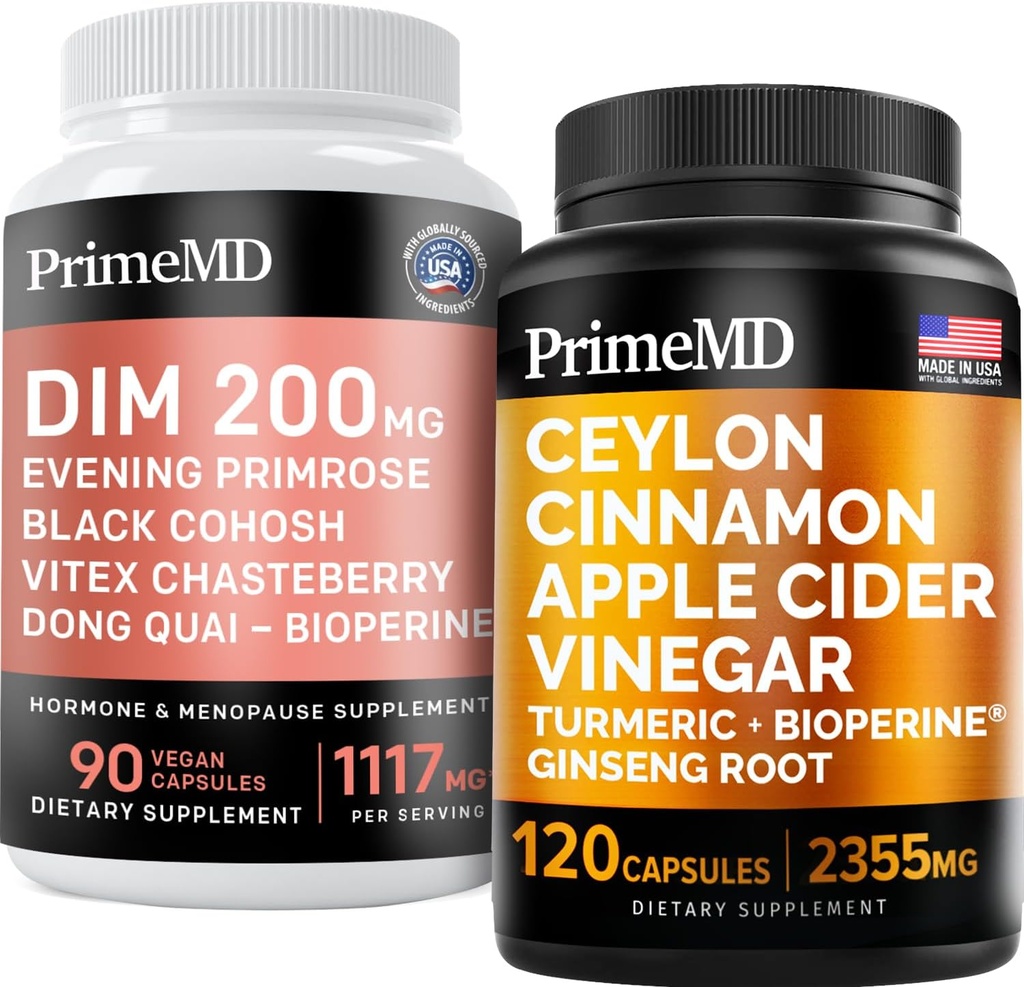 Ceylon Cinnamon (1pk) 및 Menopause 지원 (1pk) 보충교재 뭉치 - 심장, 대사, 호르몬 및 면역 지원 - 비 GMO, Vegan, 글루텐 자유로운을 위한 유력한 비타민
