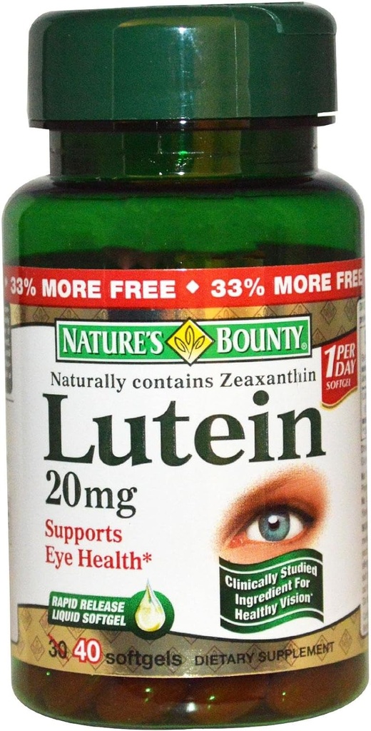 자연의 현상 Lutein 20mg, 40 Softgels (2의 포장)
