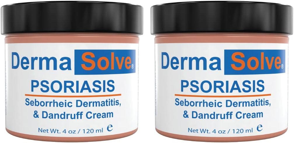 추가 강도 Psoriasis 크림 (2 팩) - Seborrheic Dermatitis & Dandruff Lotion - Itchy Flakey Inflamed 피부를 대우하고 미래 플레어를 방지하기 위하여 공식화된 진보된 Moisturizing 기복 - 4.0 oz ea.