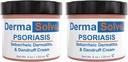 추가 강도 Psoriasis 크림 (2 팩) - Seborrheic Dermatitis & Dandruff Lotion - Itchy Flakey Inflamed 피부를 대우하고 미래 플레어를 방지하기 위하여 공식화된 진보된 Moisturizing 기복 - 4.0 oz ea.