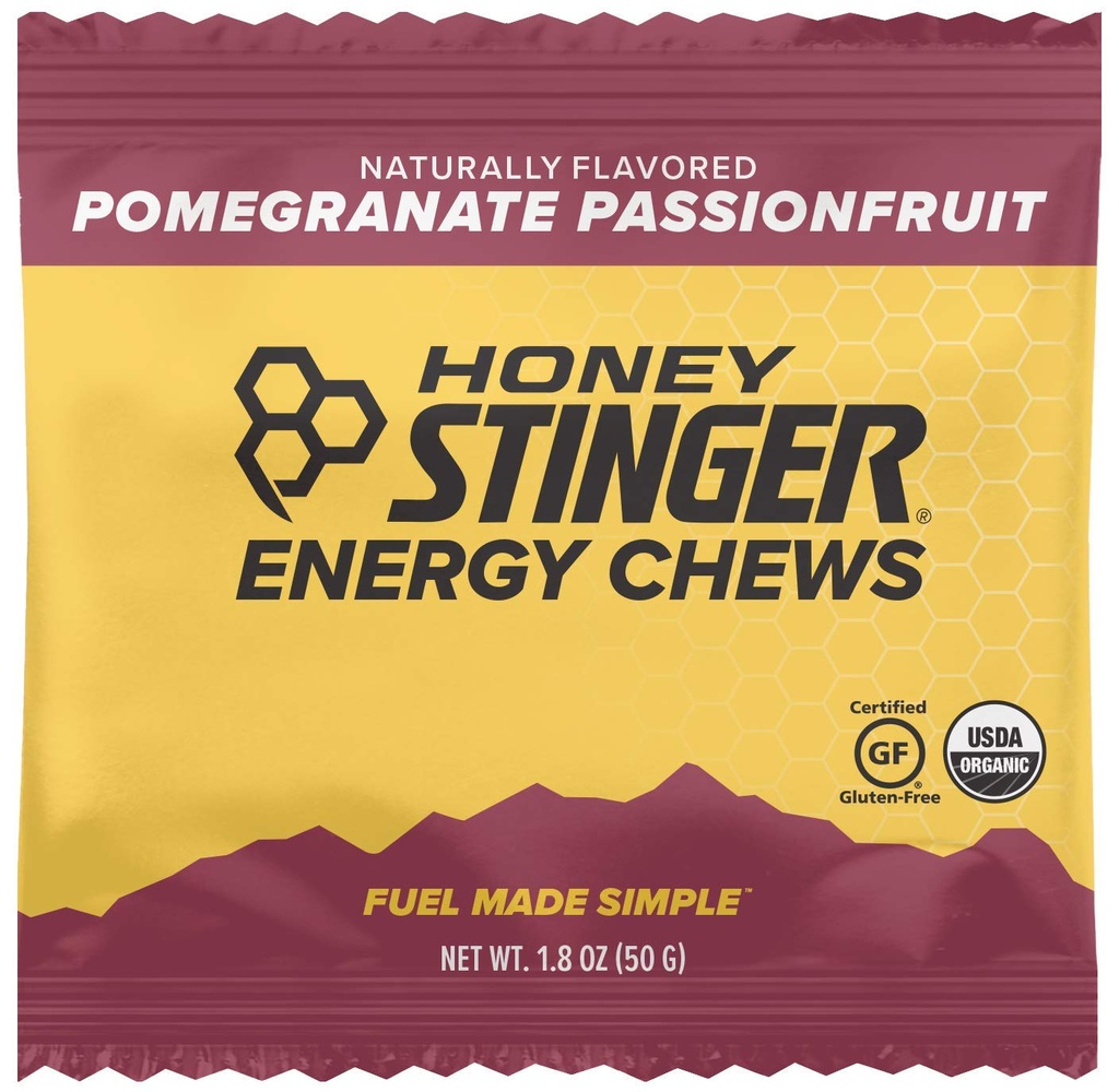 꿀 Stinger 유기 에너지 Chews, 석류 열정, 1.8 Ounce