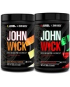 Jacked Factory X John Wick - Wick Mode Pre Workout Powder - Intense Energy, Battle-Ready Focus, Unstoppable Commitment 및 Sheer Will - Last Tropical Sunrise & Osaka Cherry Blossom (80 인분)