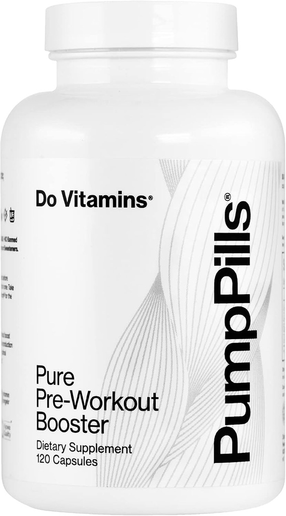 PumpPills Nitric 산화물은 남자 & 여자를 위해 보충합니다 - L Citrulline L Arginine 보충교재 - 자극제 자유로운 전 운동 알약 - Nitric 산화물 승압기 - Vegan, Paleo, Keto (120의 캡슐)
