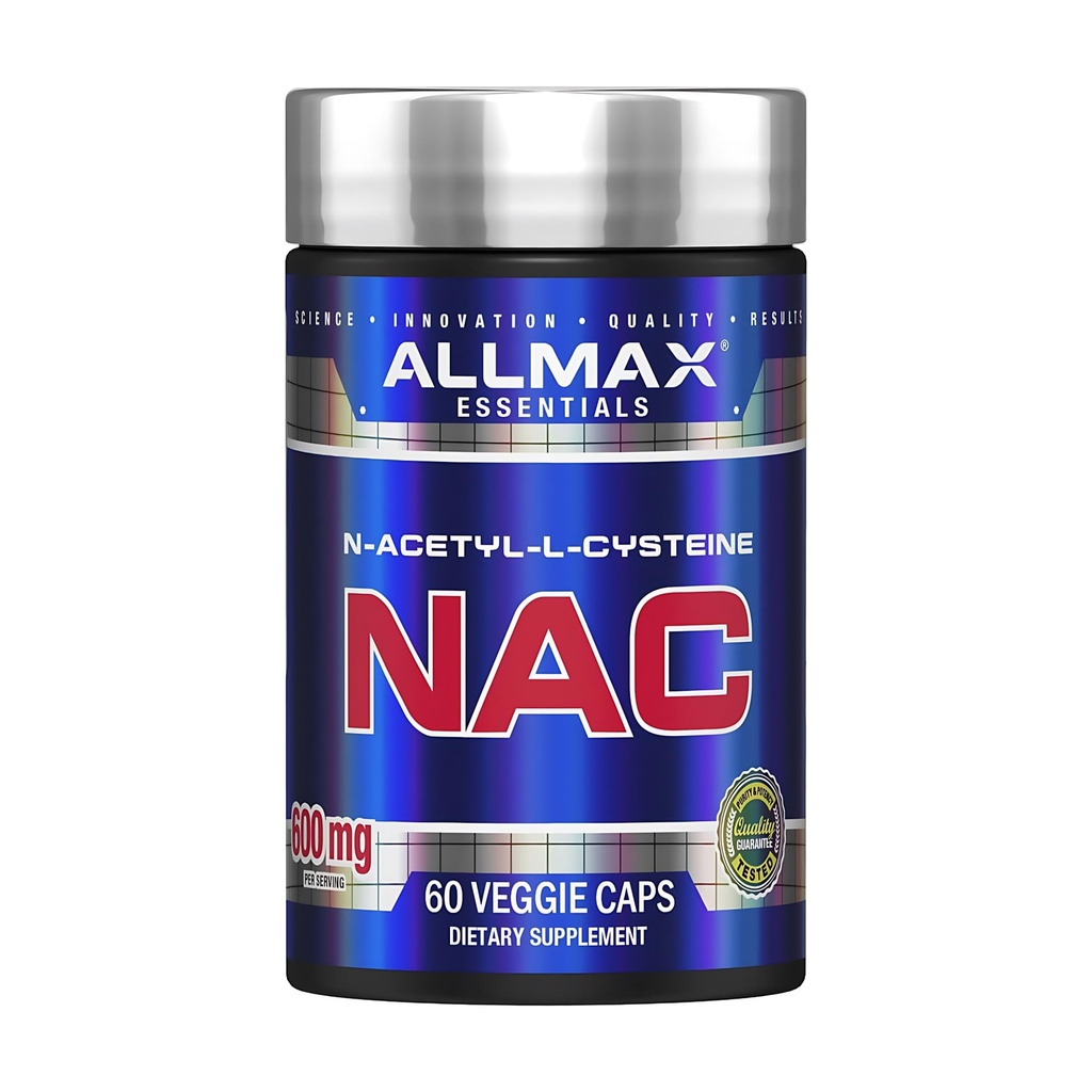 ALLMAX NAC - 60 Veggie 캡슐 - 면역 지원 및 무료 방사선 방지 - 60 서빙