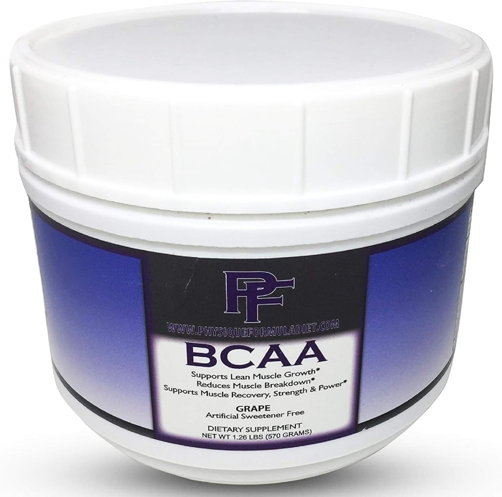 Stevia를 가진 Physique 공식 BCAAs 모든 자연적인 분지된 사슬 아미노산 분말 글루타민을 가진 & Stevia로 감미롭게. 카페인 & Sucralose 무료 포도 맛 설탕 없음