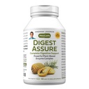 ANDREW LESSMAN Digest Assure 180 캡슐 - 강력한 천연 효소의 포괄적인 혼합 지원 및 향상된 소화 건강, 채식 소스 효소, 작은 쉽게 삼키기 캡슐