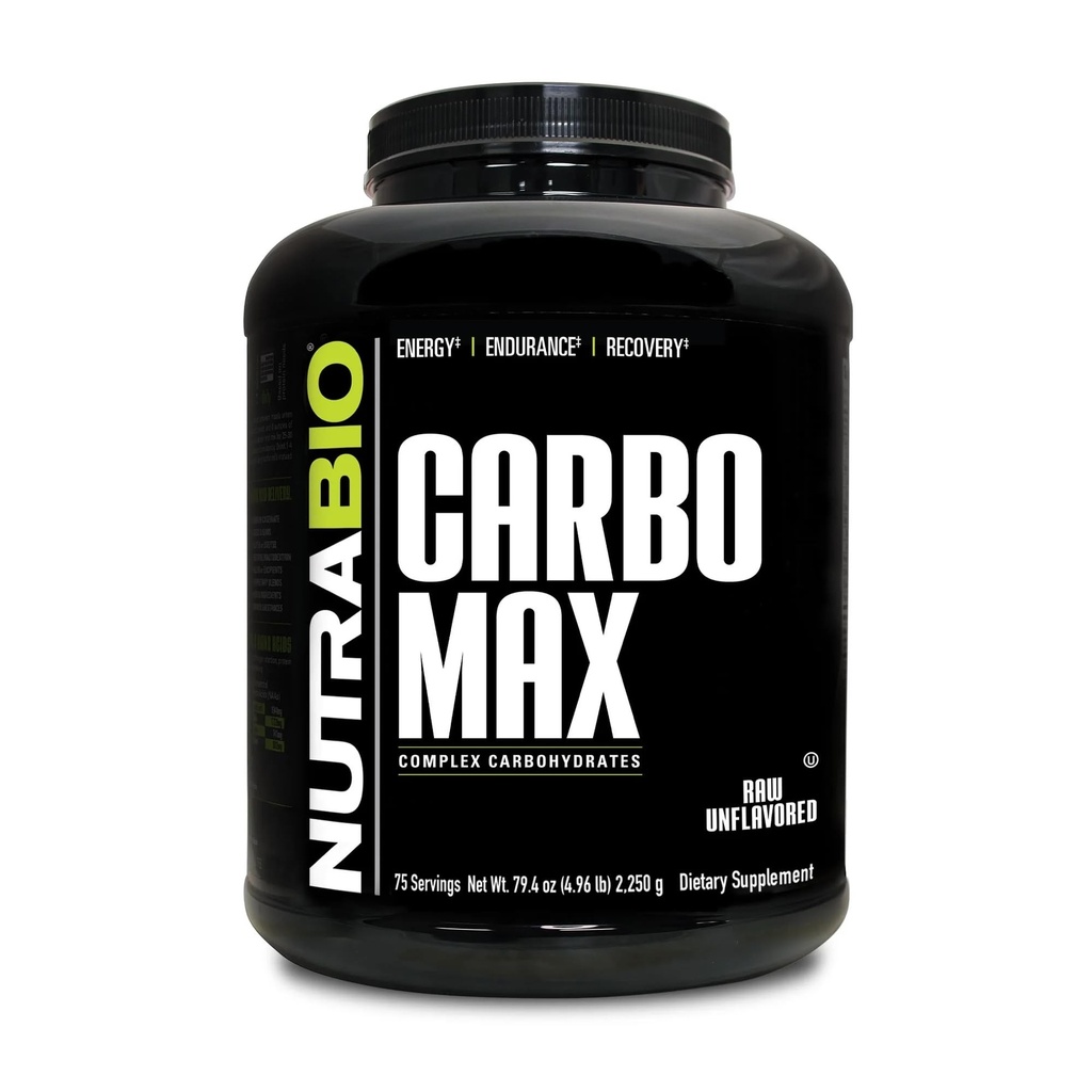 NutraBio CarboMax Maltodextrin 분말 - 지속 에너지를위한 탄수화물 분말 - 근육과 체중 증가를위한 칼로리 리치 - 불확실 - 5 파운드, 75 서빙