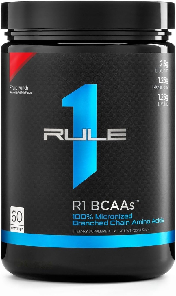 규칙 1 R1 Bcaa 60 서빙 과일 펀치, 444 그램