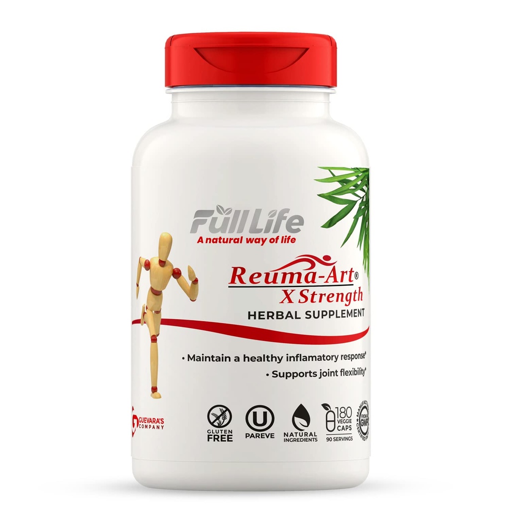 풀 라이프 Reuma-Art X 힘 - 400 mg 초본 보충 교재 - 합동 융통성을 지원합니다 – 180의 Veggie 캡슐
