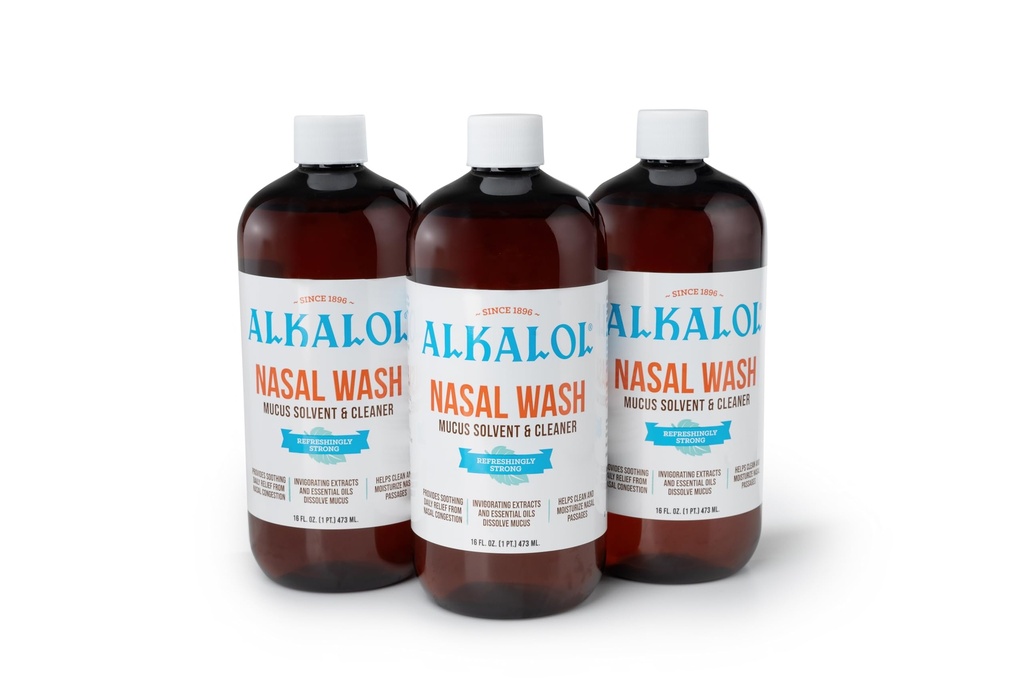 Alkalol 솔루션 Original Nasal Wash, 16 fl oz (팩 3)