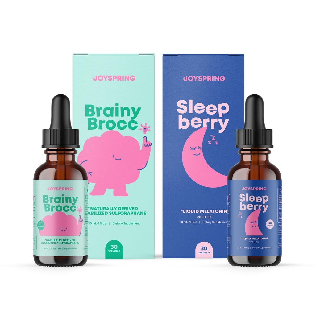 JoySpring SleepBerry 액체 멜라토닌과 Sulforaphane 보충 어린이를위한