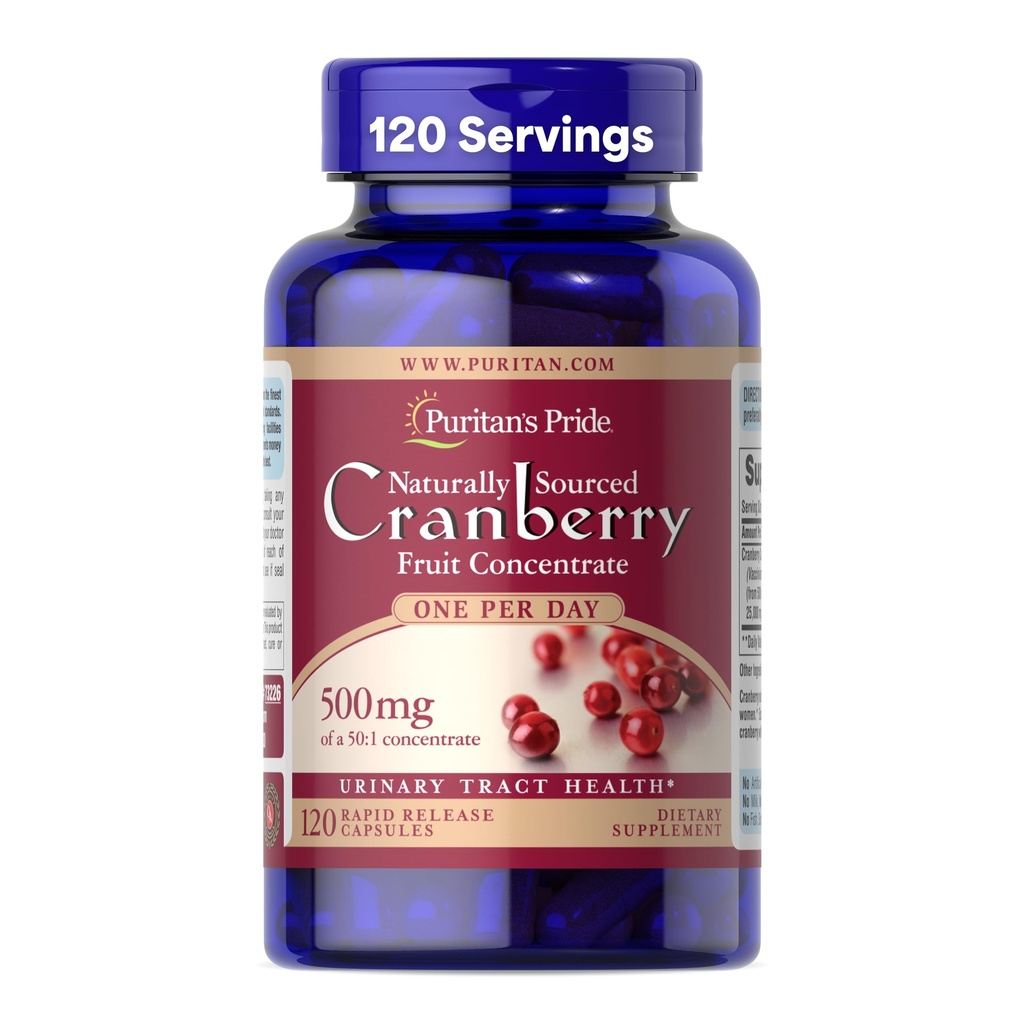 Puritan 's Pride One A Day Cranberry - 120 캡슐 지원 유린 건강