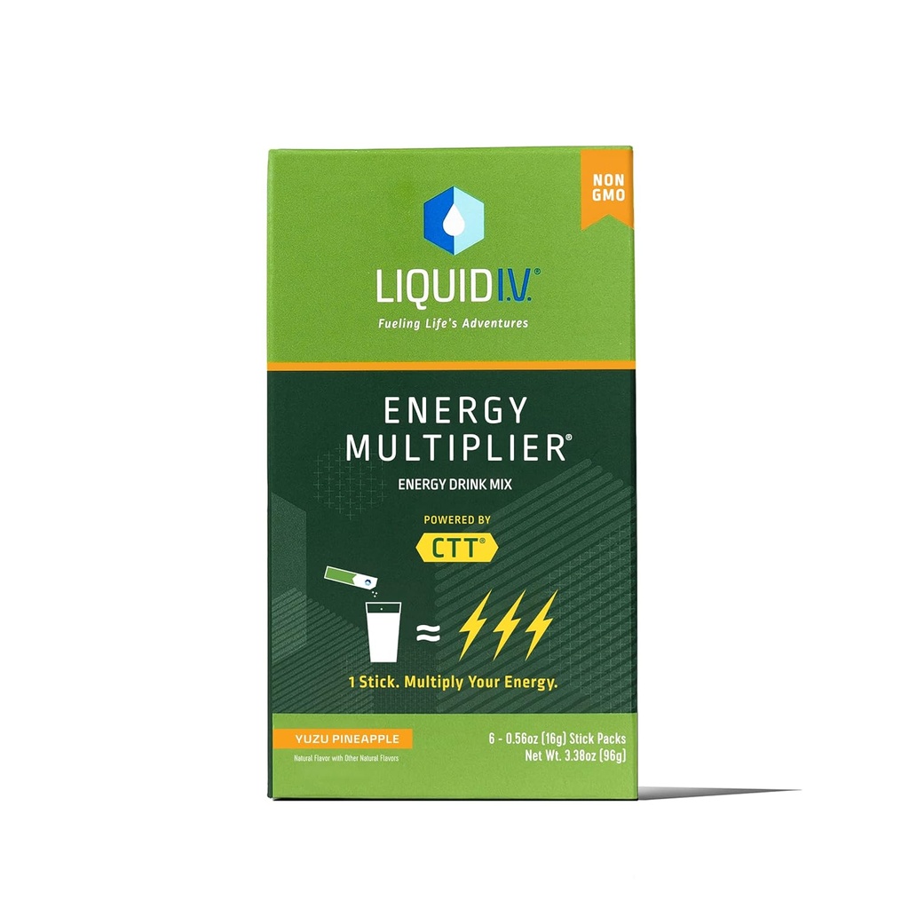 액체 I.V.의 에너지 분배자 Hydration Yuzu 파인애플, 3.38 Ounce