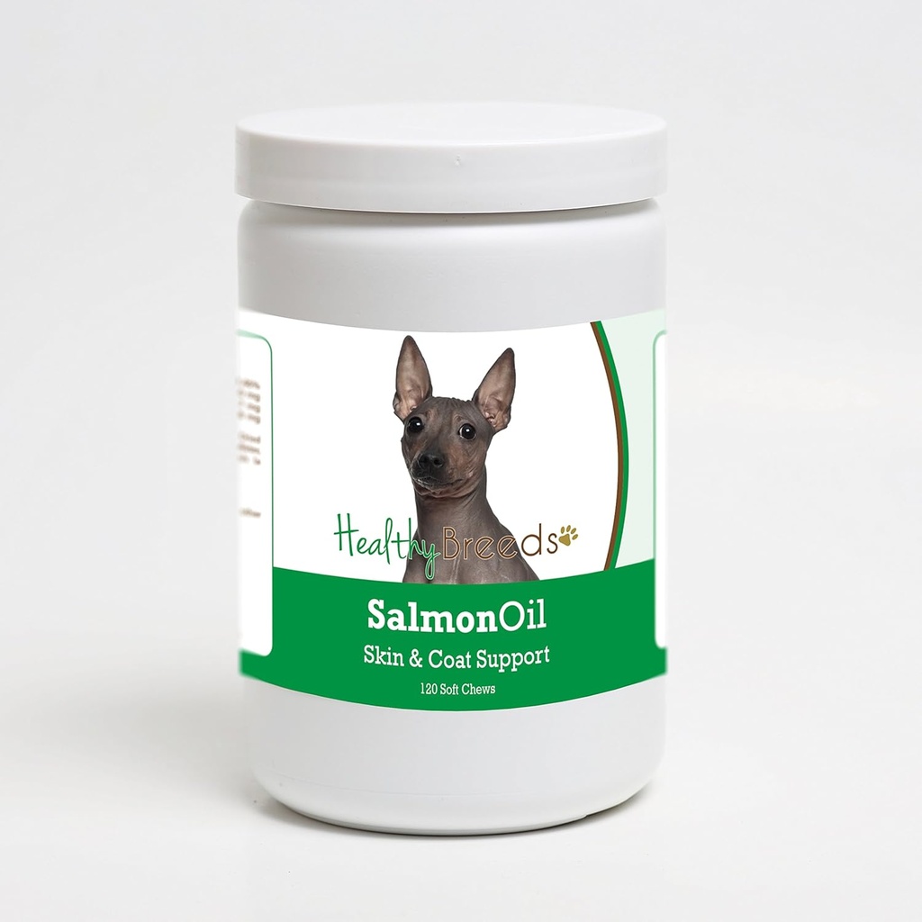 건강한 Breeds 미국 사람 Hairless Terrier Salmon 기름 연약한 Chews 120 조사