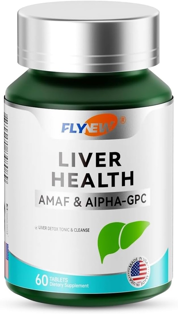 Liver 건강, Detox & 수리, 미국, NADH & Alpha-GPC, PQQ, L-Theanine, GMP, 60 정제에서 만든 간 지원