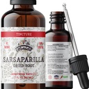 Sarsaparilla Tincture, 유기 Sarsaparilla 추출 (Smilax Medica) 건조 뿌리, 냉 압력 유기 야채 글리세린 2 온스, 670 mg의 비 GMO