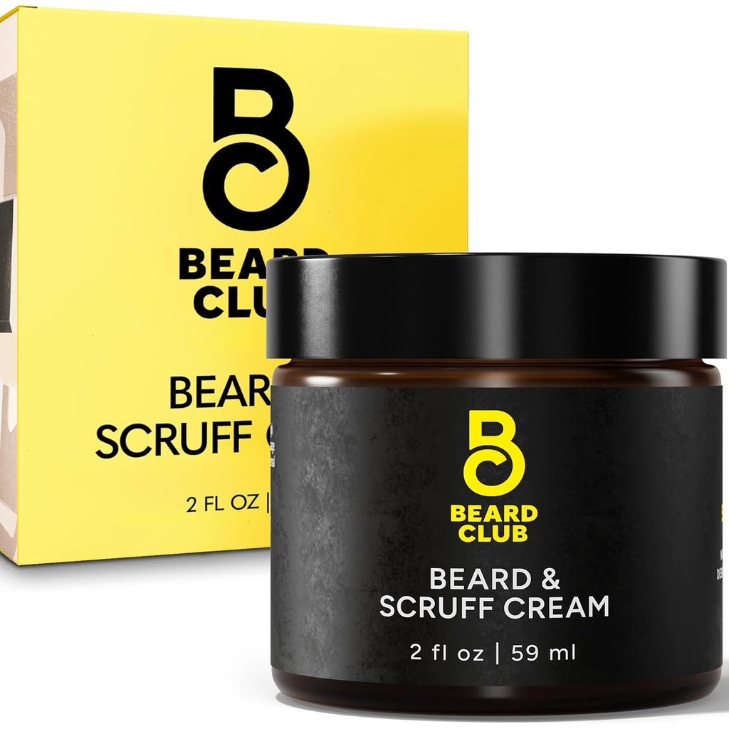Beard Club Biotin Beard Cream - Moisturizing and Hydrating Shea Beard Butter for Healthier 페이셜 헤어 & 스킨