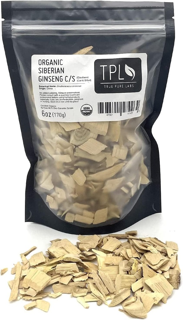 TPL 유기 Siberian Ginseng Eleuthero 뿌리는 C/S 6Oz 우수한 질을 말했습니다. 인증 유기. 글루텐 무료, 비 GMO 및 비건