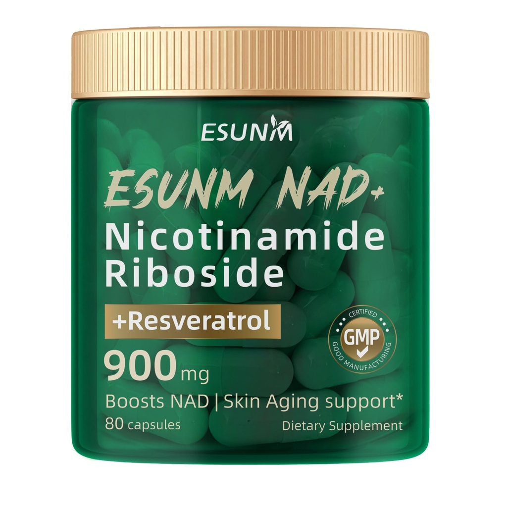 니코틴아미드 Riboside 900mg, NMNH 보충교재 Resveratrol 영양 보충교재, 노화 방지를 위한 보충교재, 에너지, 초점 - 80의 캡슐