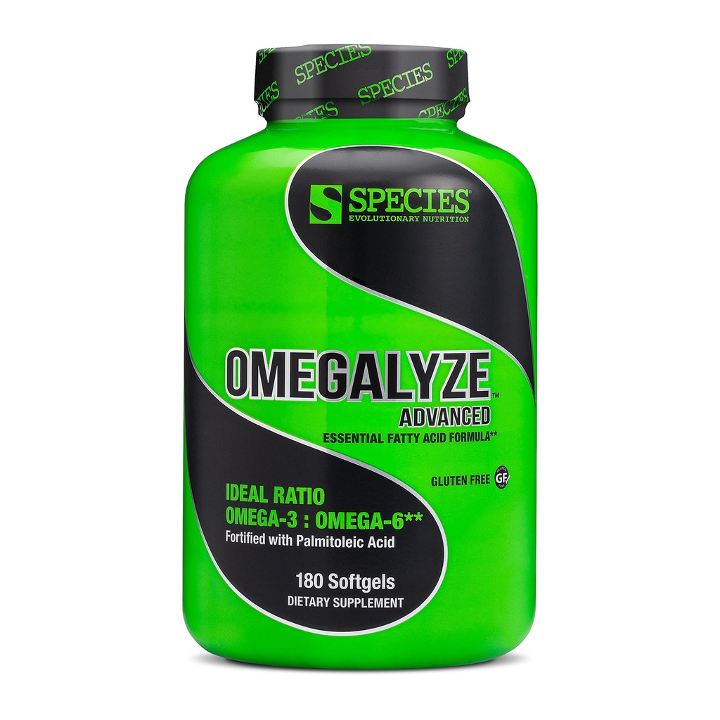 Species 영양 Omegalyze 지원 보충교재, 정유 지방산 공식, 회복, Omega 3,6 및 7 공식, 180 캡슐을 극화하는 것을 돕기 위하여 보충교재