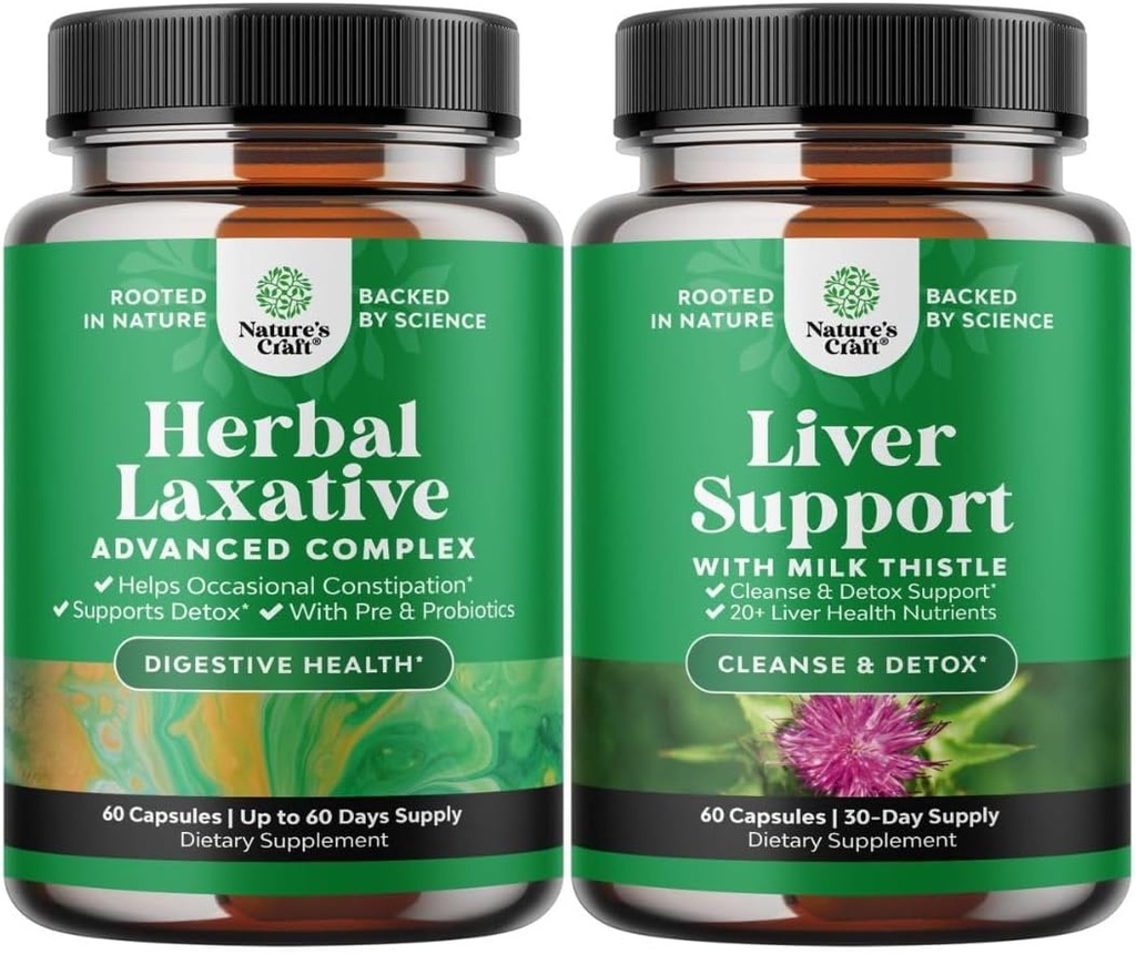 Probiotics 및 Milk Thistle Liver Support Supplement - Natural Colon Detox Digestive Support System - Silymarin Milk와 함께 초본 보충 교재