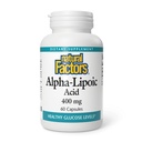 자연적인 요인 알파 Lipoic 산 400 mg의 전체적인 몸 산화를 억제하는 지원, 60의 캡슐