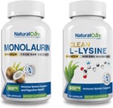 자연적인 치료 실험실 뭉치: 우수한 Monolaurin 600mg + 청결한 L 리진 600mg