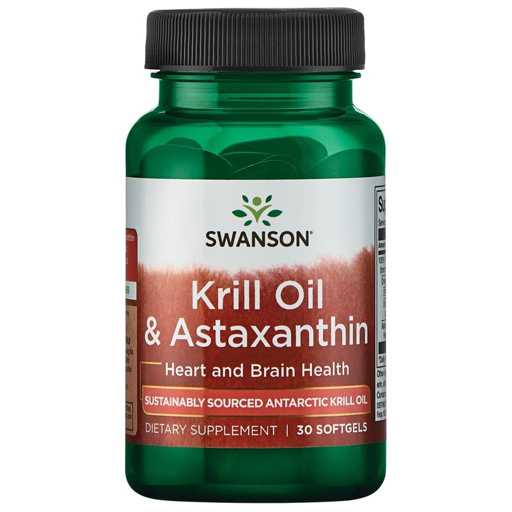 스완슨 EFA 크릴 오일 & ASTAXANTHIN 30 평방