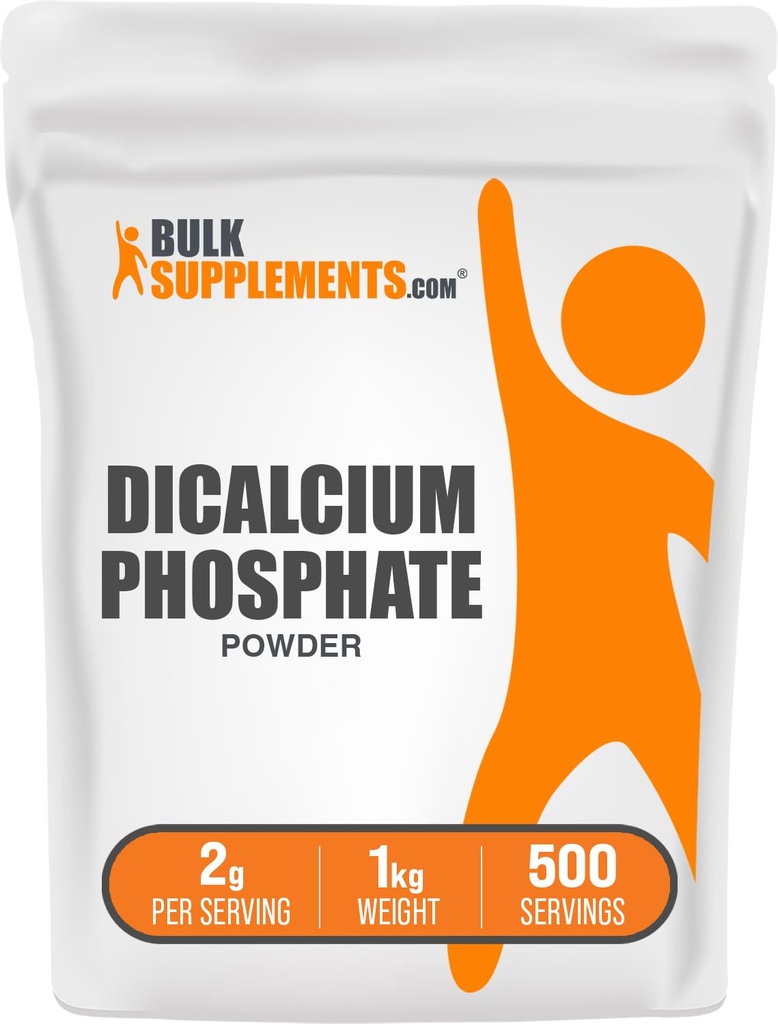 BulkSupplements.com Dicalcium 인산염 분말 - 칼슘 보충, DCP 보충 - Unflavored & 글루텐 무료, 서빙 당 2g, 1kg (2.2 파운드) (1의 포장)