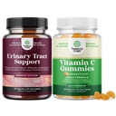 여성을 위한 Urinary Tract 건강을 위한 D Mannose 캡슐의 뭉치 빠른 행동 최고 집중된 Cranberry 90ct 및 성인을 위한 Chewable 비타민 C Gummies - Halal 비타민 C 면역력 Gummies
