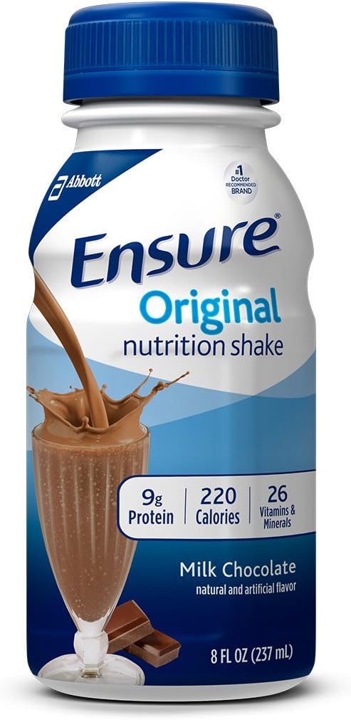 단백질 9 그램, 식사 보충 쉐이크, 밀크 초콜릿, 8 fl oz (16의 포장)를 가진 본래 영양 Shake를 지킵니다