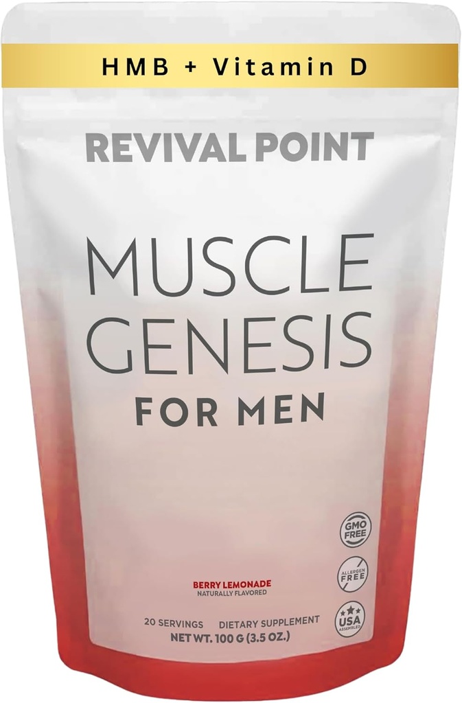근육 창세기 HMB와 비타민 D3는 임상적으로 표백한 myHMB, 칼슘 및 VIT C - 봉사 당 5000mg - 회복, Lean 근육 질량을 승진시키고, 남자에 있는 건강한 노후화