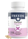 FREEDA Prenatal Vitamin - Kosher Prenatals - 철, Prenatal Folic Acid, Choline, Vitamin D - 임신 및 모유 수유를위한 일일 예비 Natal Multivitamin 지원 (100)