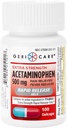 Gericare 여분 힘 Acetaminophen 500mg 급속한 방출 젤캡, 고통 구호 100 조사 (1의 포장)