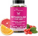 여성을위한 Metabolism - 여성을위한 Appetite & Metabolism 지원 - Curb Cravings, Caloric Intake 감소 & Fullness감 촉진 - Berberine, Chromium Picolinate & Guarana - 60 Veg 캡슐