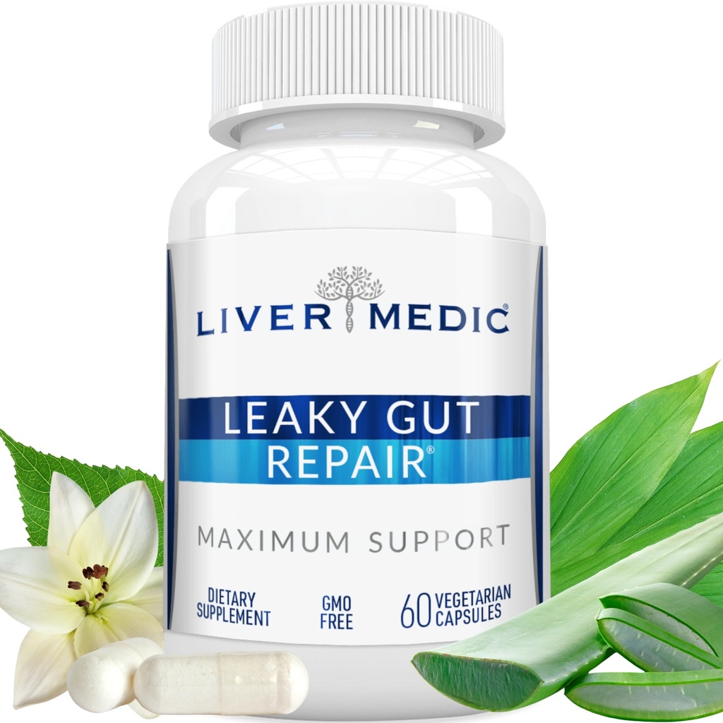 누출 Gut 수선 자연적인 Gut 건강 보충교재 글루타민 유기 Slippery Elm NAG Marshmallow 뿌리 알로에 Vera MSM Quercetin Bromelain는 소화 Ease, Gut Wellness 1000mg 60 모자를 승진시킵니다