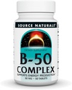 Source Naturals B-50 Complex, 에너지 생산 지원* - 50 정제